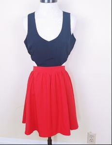 Alythea Black and Red Cut Out Mini Dress.